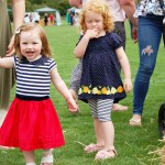 Two giggling little girls