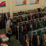 Clothes racks from above