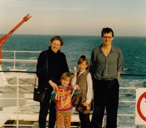 Steve and family on ferry