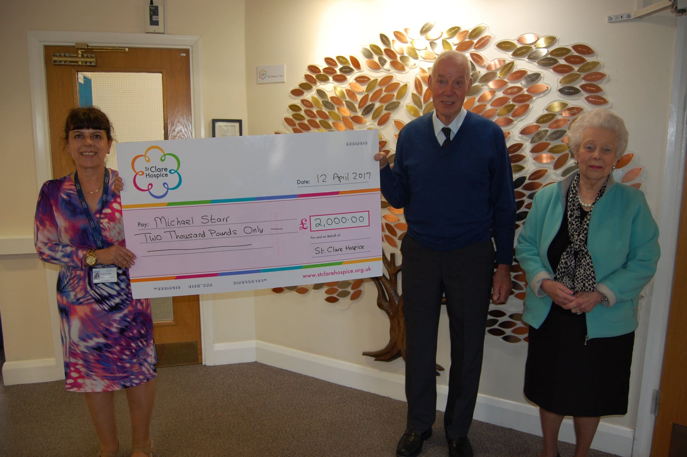 Spring Raffle winner Mr Starr