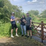 Alinea staff in the St Clare Hospice gardens