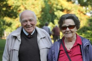 A picture of Alison's parents Alan and Marjorie edge