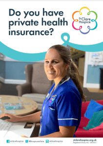 Private Medical Insurance Leaflet Front Cover