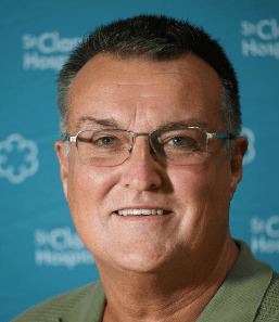 Photo of Dr Jeff Phillips, St Clare Hospice trustee,