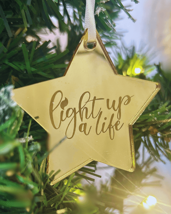 Light up a life Christmas decoration