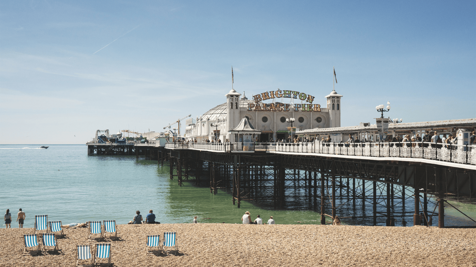 Image of Brighton Palace Pier on a sunny day.