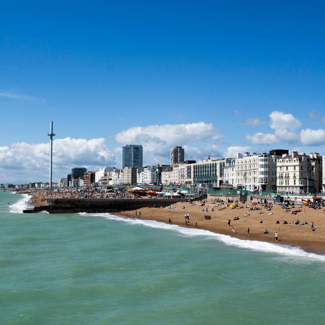 Photo of Brighton seafront.